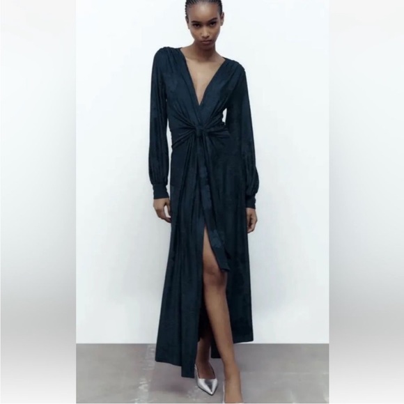 Zara Jacquard long sleeve dress - Picture 1 of 6